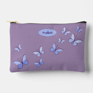 Chique Paarse Blauwe Vlinder Flutter Etui