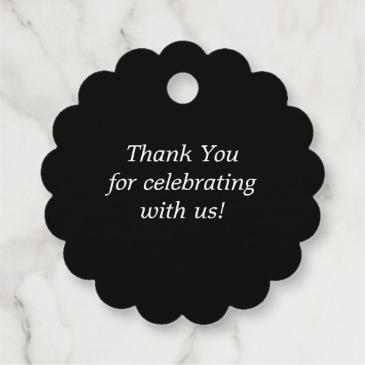 Chique Paarse Bloemen Dank u Bedankjes Labels (Achterkant)