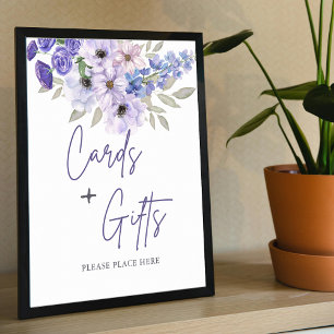 Chique Paarse bloemenscript Vrijgezellenfeest Favo Poster