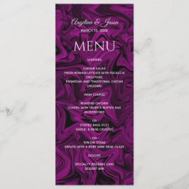 Chique Paarse Bruiloft Menu