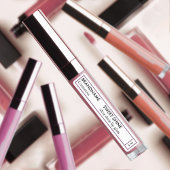 Chique Paarse Glitter Border Lip Tint Gloss Produc Labels