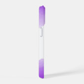 Chique Paarse Ombre Naam Letter Monogram iPhone Ho 15 Case (Rechterkant)