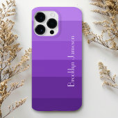Chique Paarse verloop kleur blok gepersonaliseerd Case-Mate iPhone Case