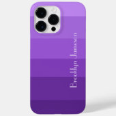 Chique Paarse verloop kleur blok gepersonaliseerd Case-Mate iPhone Case (Achterkant)