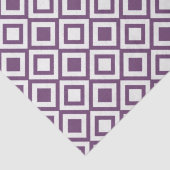 Chique Paarse vierkante patroon Tissuepapier (Detail)