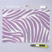 Chique Paarse Zebra Stripes Tissuepapier (Craft)
