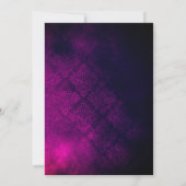 Chique paarse zwarte zilveren druppels glitters Ke Kaart (Achterkant)