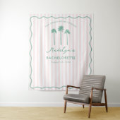 Chique Palm Springs Bachelorette-fotobackdrop Wandkleed (In situ)