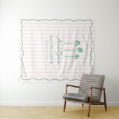 Chique Palm Springs Bachelorette-fotobackdrop Wandkleed (In Situ (horizontaal))