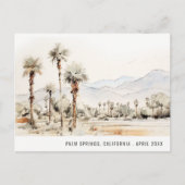 Chique Palm Springs Californië Landschap Reis Briefkaart (Voorkant)
