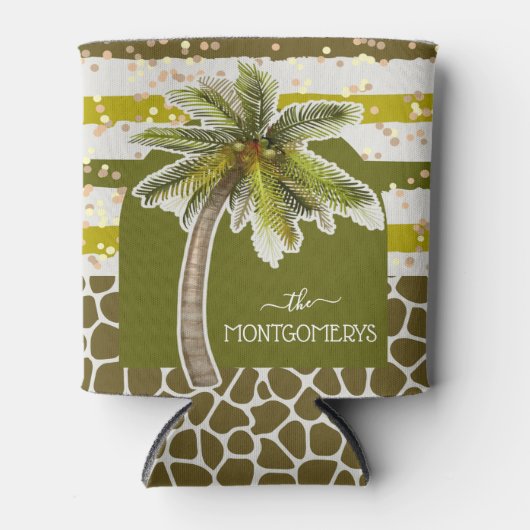 Chique Palmboom Blikjeskoeler (Voorkant)