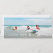 Chique Panoramisch Eenvoudig Minimalistisch 1 Foto Feestdagenkaart (Voorkant)