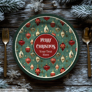 Chique  papier borden in diep cranberry rood papieren bordje