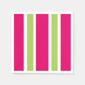 CHIQUE PAPIEREN SERVET_MOOIE HETE ROZE / GROENE ST SERVETTEN (Voorkant)