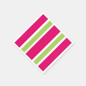 CHIQUE PAPIEREN SERVET_MOOIE HETE ROZE / GROENE ST SERVETTEN (Hoek)