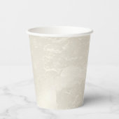 Chique Parel Glam Ivoire Trouw   Papieren Bekers (Achterkant)