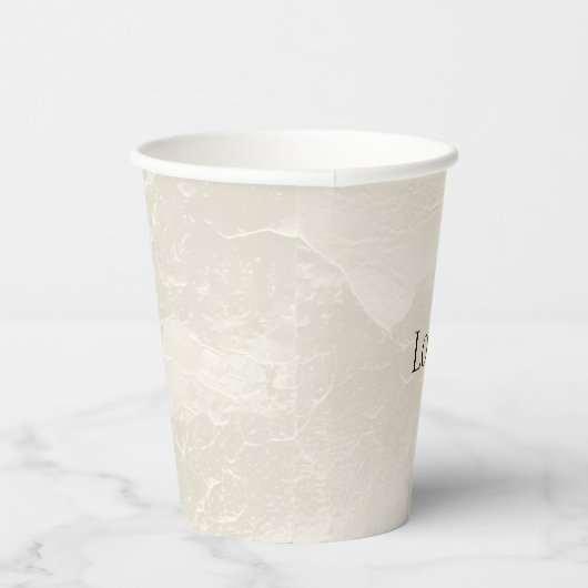 Chique Parel Glam Ivoire Trouw   Papieren Bekers (Rechts)