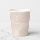 Chique Parel Glam Ivoor blozen Trouw Papieren Bekers (Achterkant)