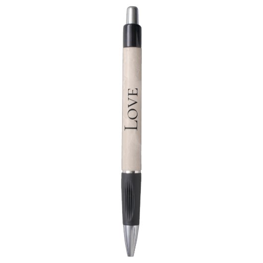 Chique Parel Glam Ivoor Blush Bruiloft Pen (Voorkant Verticaal)