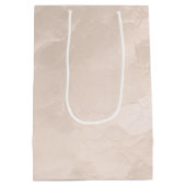 Chique Parel Glam Ivoor Roze Huwelijk Medium Cadeauzakje (Achterkant)