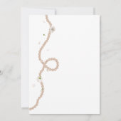 Chique parels en Prosecco Vrijgezellenfeest Kaart (Achterkant)