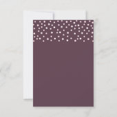 Chique parels op Cassis bruiloft RSVP Kaartje (Achterkant)