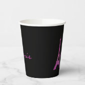 Chique Parijs thema zoet 16 Papieren Bekers (Links)