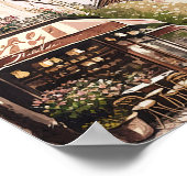 Chique Parijse Cafe Eiffeltoren Parijs Frankrijk S Poster (Hoek)