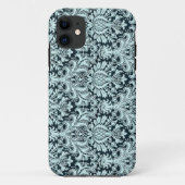 chique Paris Aqua blauw Damask iphone5 hoesje (Achterkant)