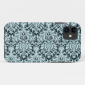 chique Paris Aqua blauw Damask iphone5 hoesje (Achterkant (horizontaal))