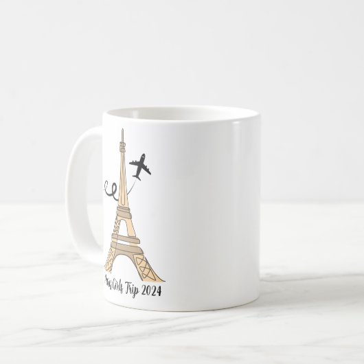 Chique  Paris Eiffeltoren Koffiemok (Voorkant links)