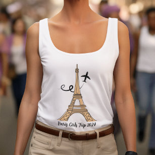 Chique  Paris Eiffeltoren Meisjes Trip Tanktop
