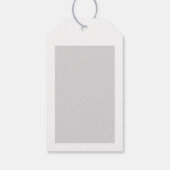 Chique Paris Eiffeltoren met Roos Gouden Hart Merc Cadeaulabel (Achterkant)