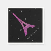 Chique Paris Thema Sweet 16 Verjaardags Servetten (Voorkant)