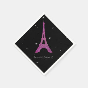 Chique Paris Thema Sweet 16 Verjaardags Servetten