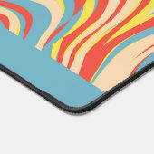 Chique pastel blauw golvend bureaumat (Hoek)