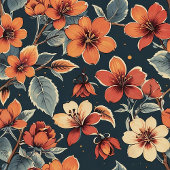 Chique pastel groene deken met herfstbloemen