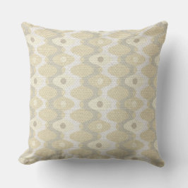 Chique pastel mid century patroon  buitenkussen