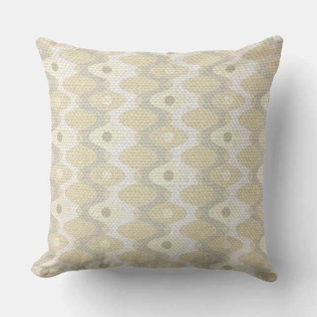 Chique pastel mid century patroon  buitenkussen (Voorkant)