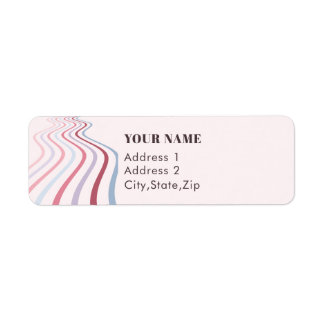 Chique Pastel Pioenroze Coquette Aangepaste Naam Etiket