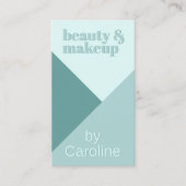Chique pastel Seafoam Seaglass Mint Blauwgroen Gro Visitekaartje (Voorkant)