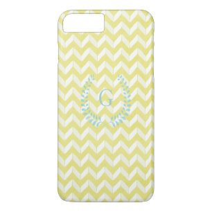 Chique pastelgele turquoise chevron op maat gemaak Case-Mate iPhone case