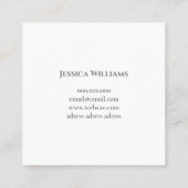 Chique pastelkleuren vierkante visitekaartje (Achterkant)