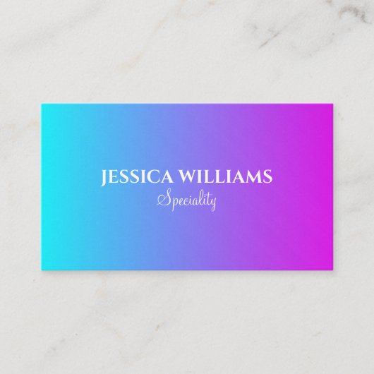 Chique pastelkleuren visitekaartje (Voorkant)