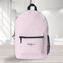 Chique pastelroze trendy minimale monogram