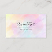 Chique Pastels Elegant Salon Visitekaartje (Voorkant)