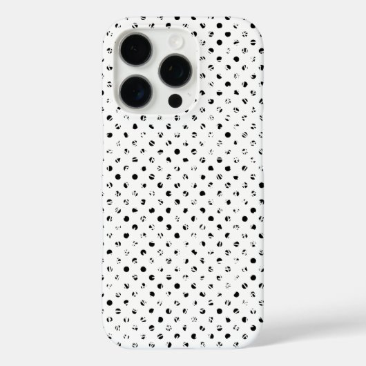 Chique Patroon Design in zwart-wit Case-Mate iPhone Case (Achterkant)