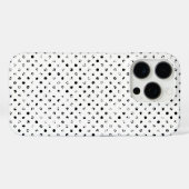 Chique Patroon Design in zwart-wit Case-Mate iPhone Case (Achterkant (horizontaal))