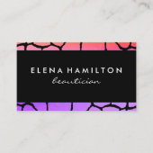 Chique patroonafwerking visitekaartje (Voorkant)