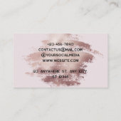 chique penseelstreek | Faux Gold Visitekaartje (Achterkant)